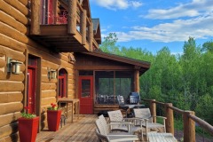 Deck overlooking the river